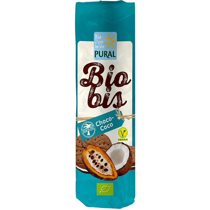 Pural Bio Bis Choco-coco Doppelkekse palmölfrei 300 g