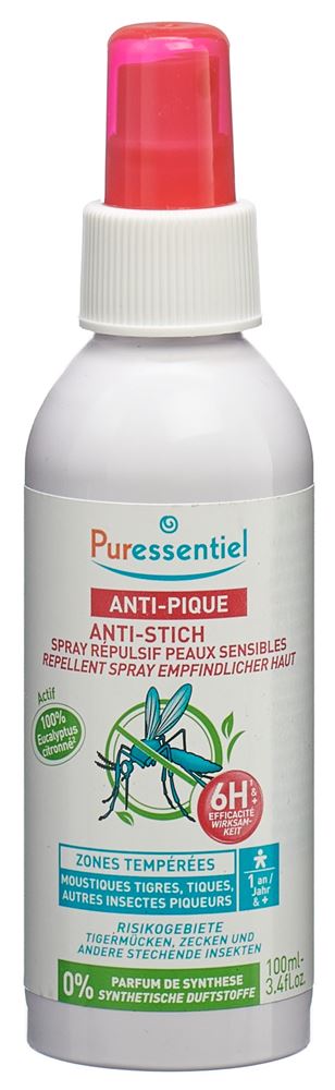 Puressentiel Anti-Stich Abwehrspray empfindliche Haut 100 ml