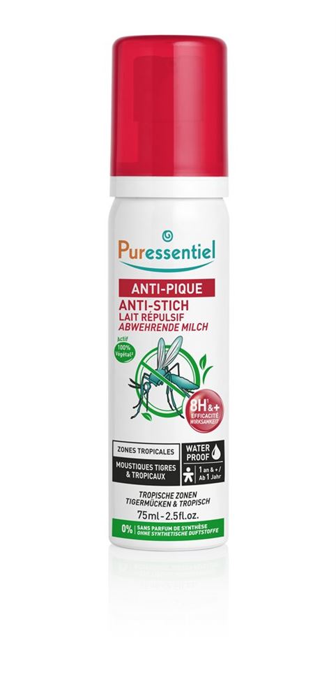 Puressentiel Anti-Stich Tropisch Abwehrende Milch wasserfest Fl 75 ml
