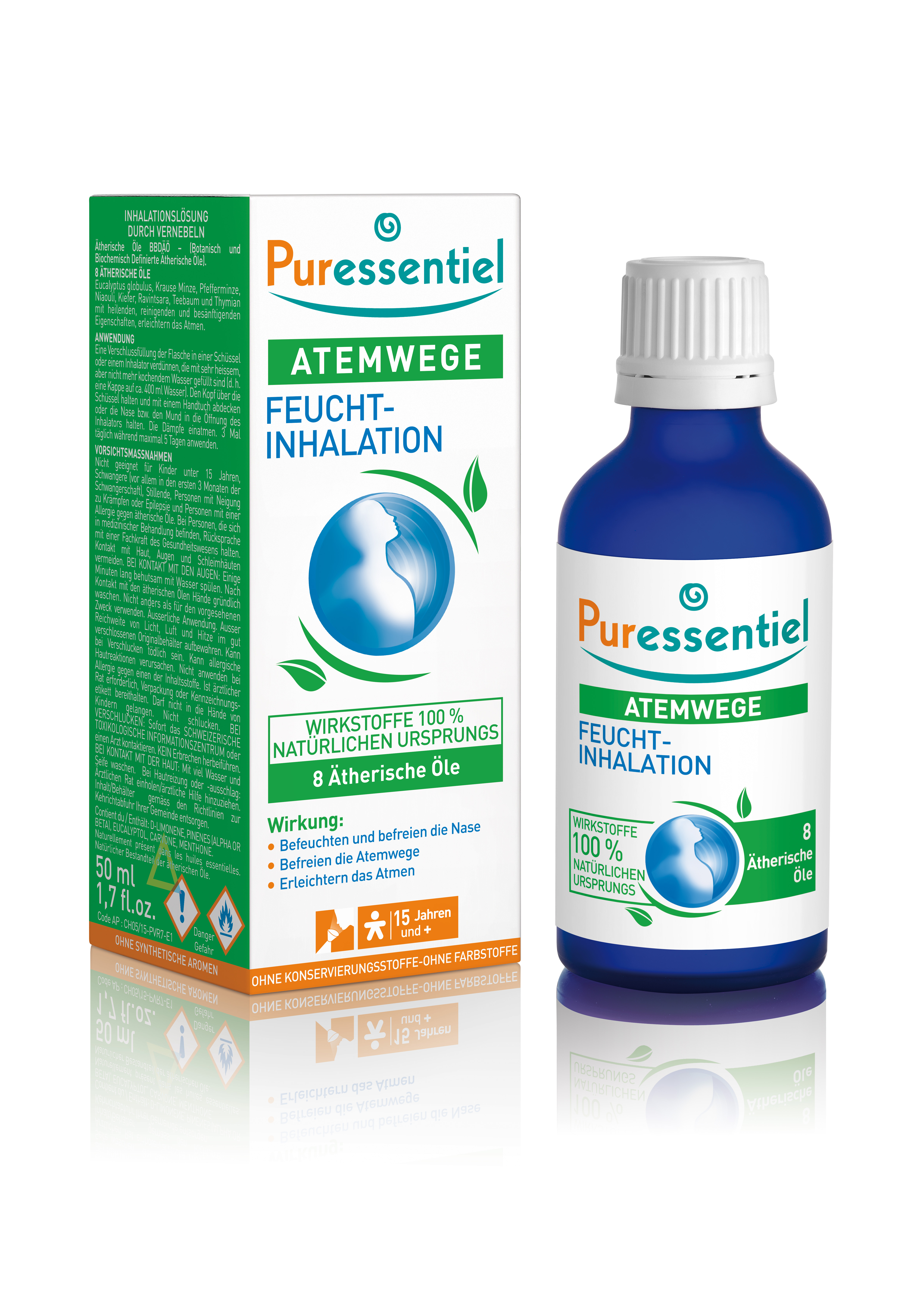 Puressentiel Dampf Inhalation für Atemwege Bio 50 ml