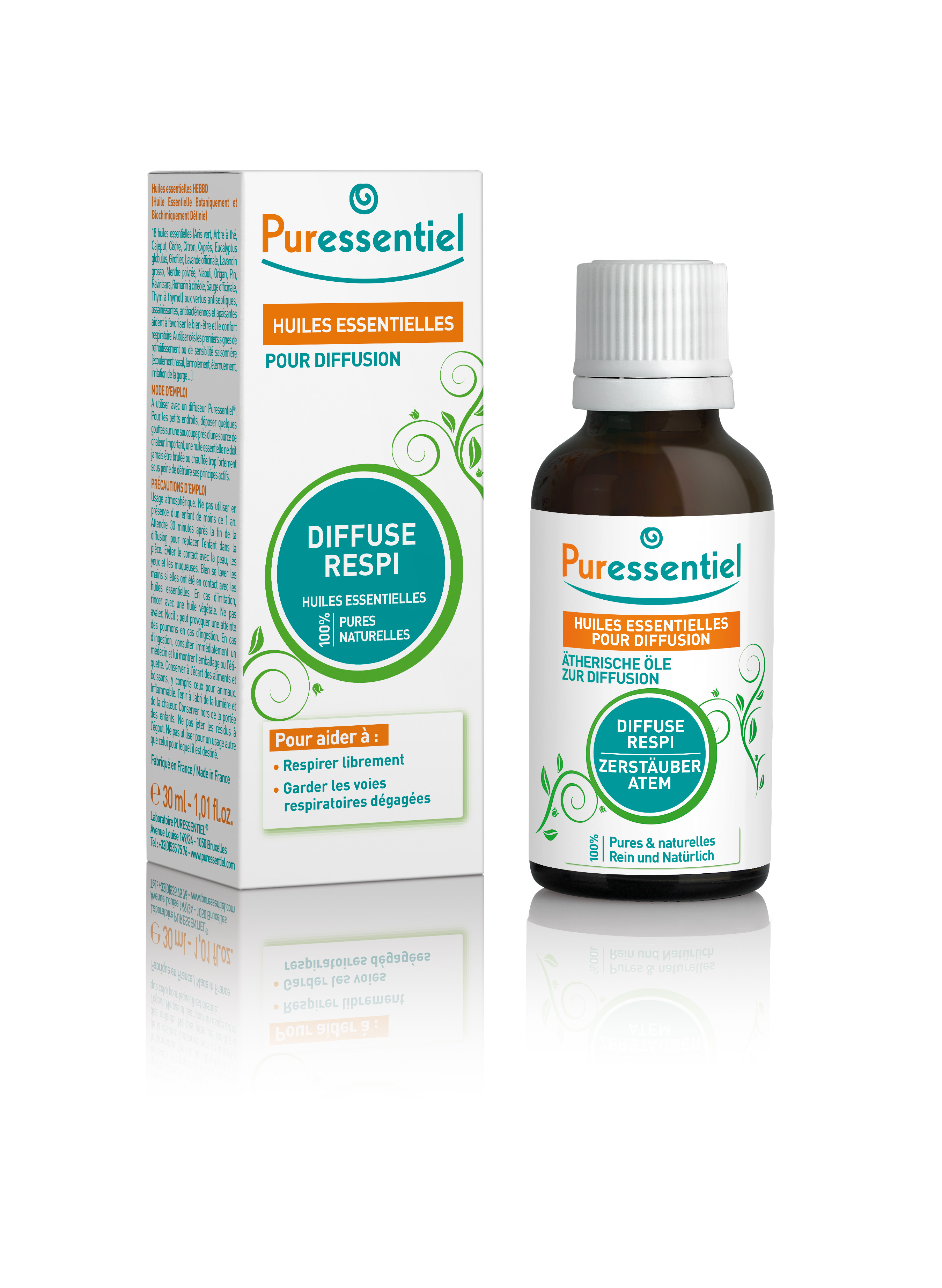 Puressentiel Duftmischung Atemfrei ätherische Öle zur Diffusion 30 ml