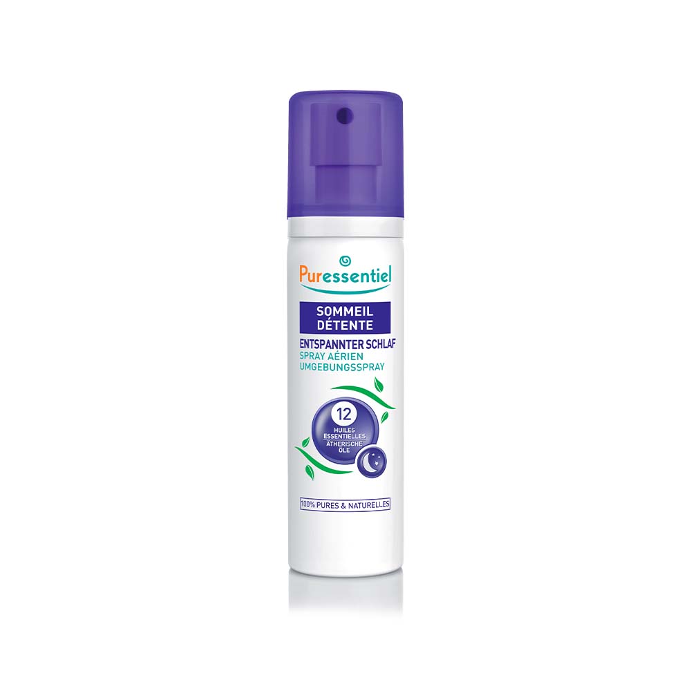 Puressentiel Entspannter Schlaf Umgebungsspray 12 ätherische Öle 75 ml
