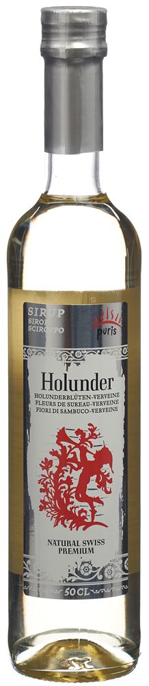 Puris Sirup Zauberland Holdermagie BIO 6 Glasfl 50 cl