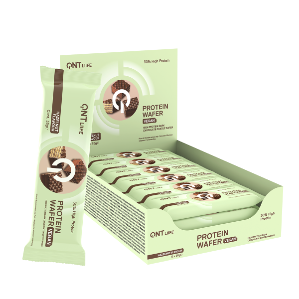 QNT Vegan Protein Wafer Hazelnut 12 x 35 g