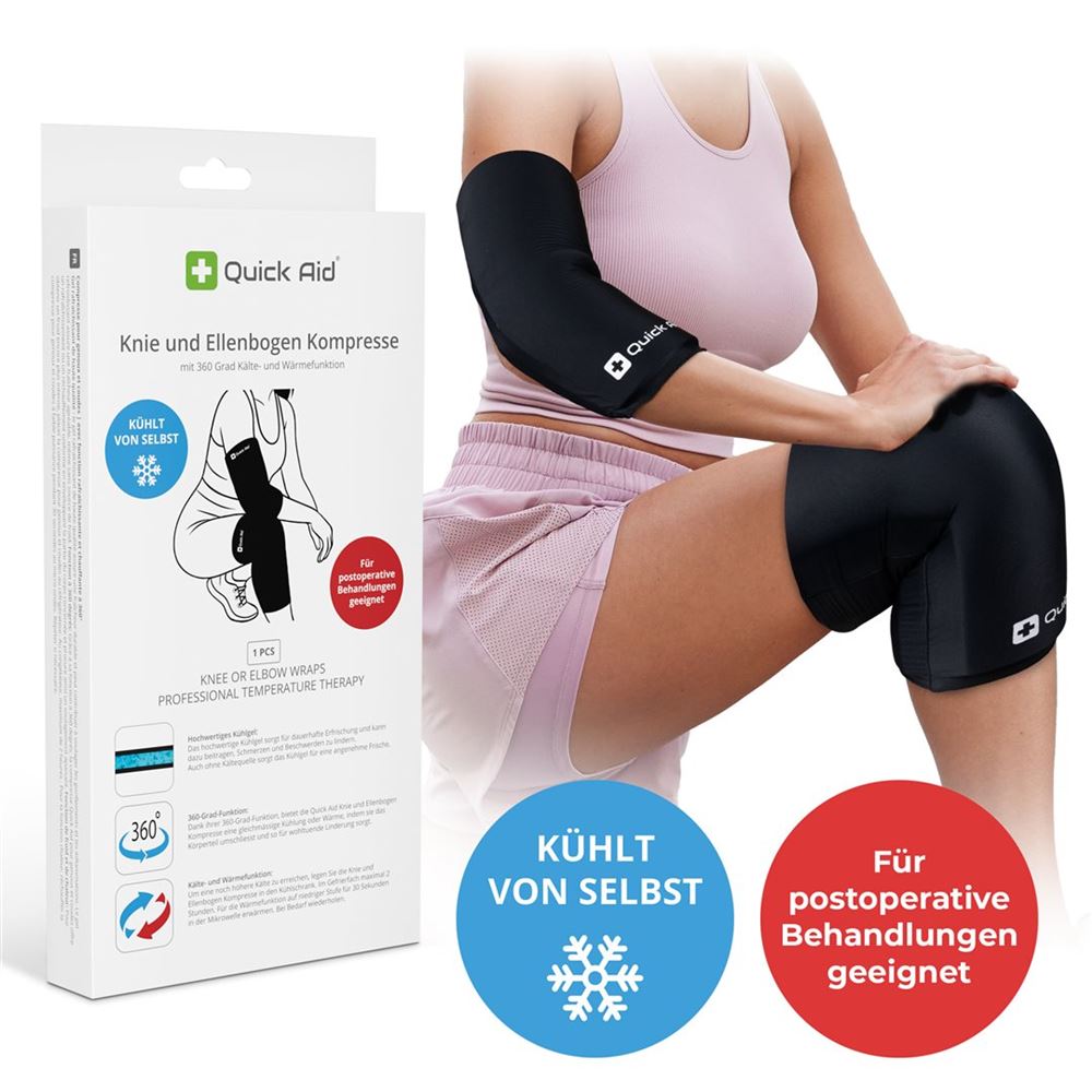 Quick Aid Knie oder Ellenbogen Kompresse L