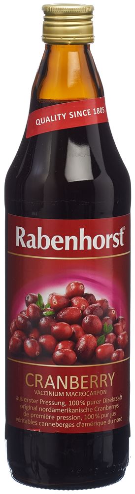 Rabenhorst Cranberry Muttersaft Fl 7.5 dl