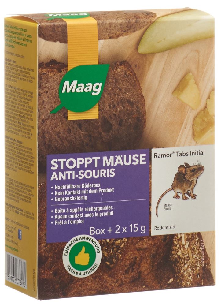 Ramor Rodentizid Tabs Initial = Köderbox 2 x 15 g