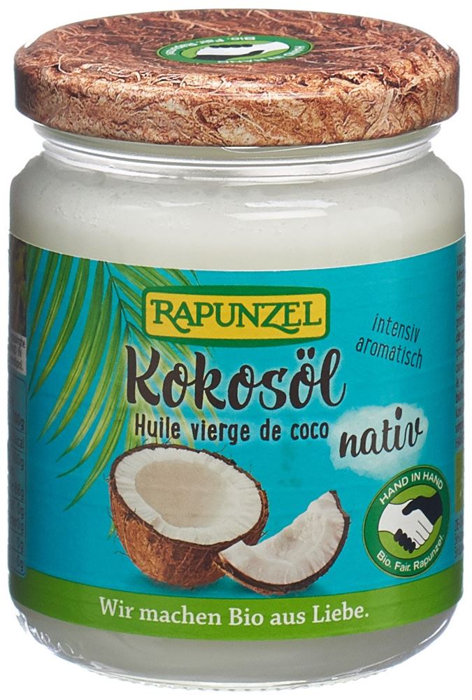 Rapunzel Kokosöl nativ Glas 200 g