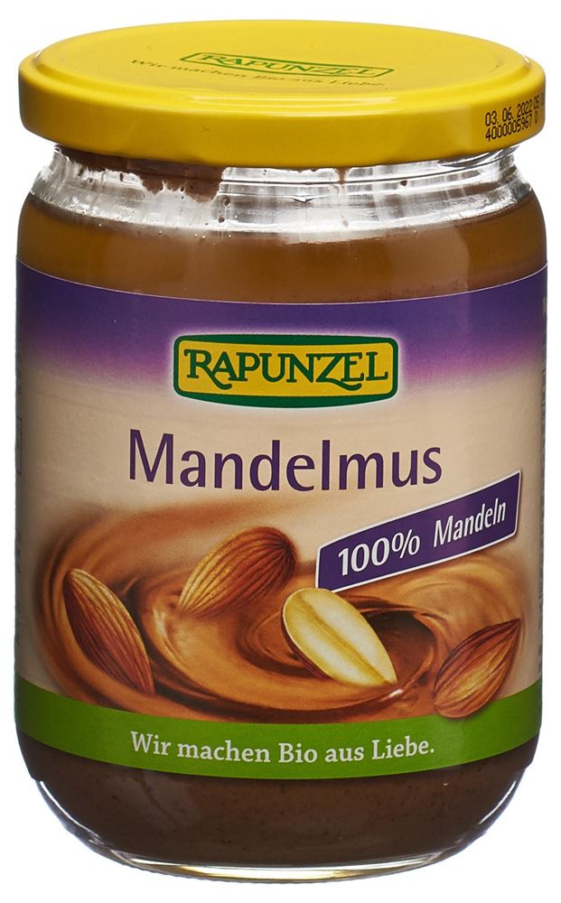 Rapunzel Mandelmus Bio Glas 500 g