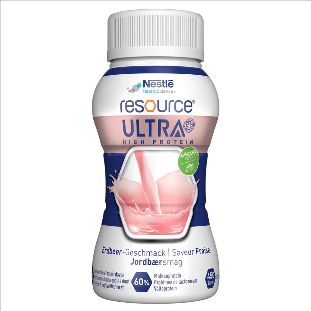 Resource Ultra + Erdbeere 4 Fl 200 ml