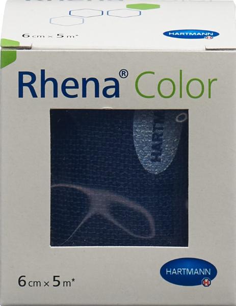 Rhena Color Elastische Binden 6cmx5m blau