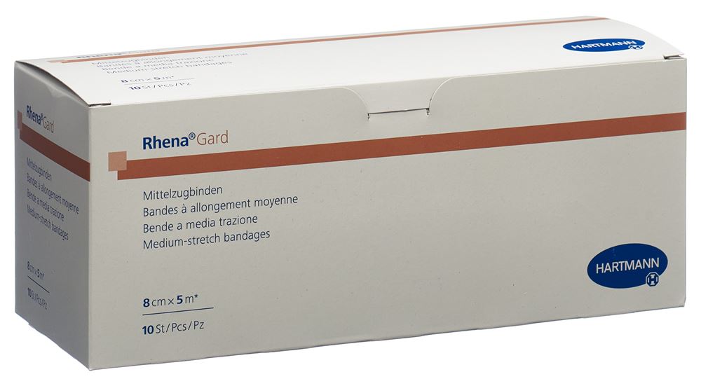 Rhena Gard Elastische Binde 5mx8cm 10 Stk