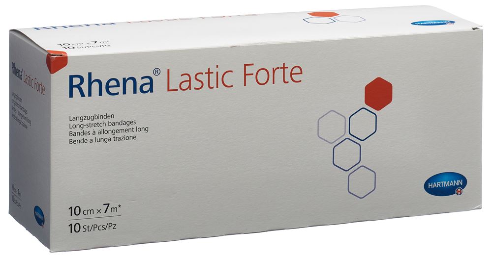 Rhena Lastic Forte 10cmx7m hautfarbig 10 Stk