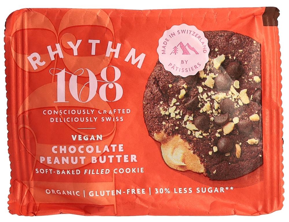Rhythm108 Chocolate Peanut Butter Soft Baked Filled Cookie 50 g