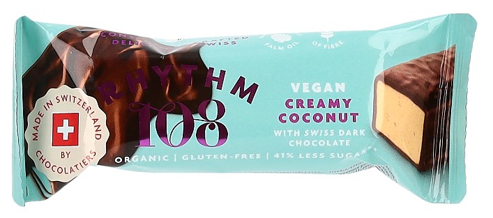 Rhythm108 Dark Chocolate Bar Creamy Coconut glutenfrei vegan 33 g