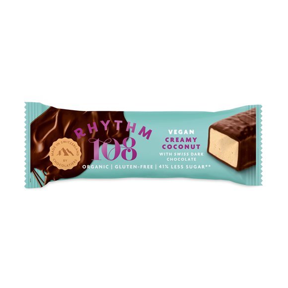 Rhythm108 Super Coconut Dark Chocolate Bar glutenfrei vegan 15 x 33 g
