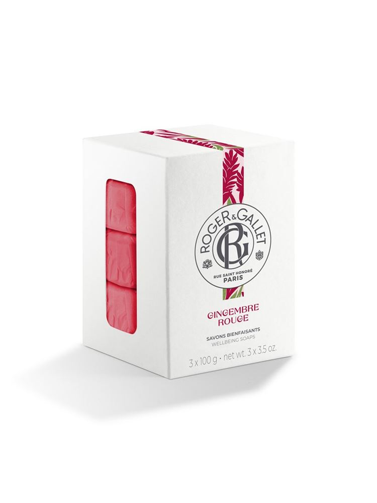 Roger & Gallet Gingembre Rouge Boite 3 Savons 3 x 100 g