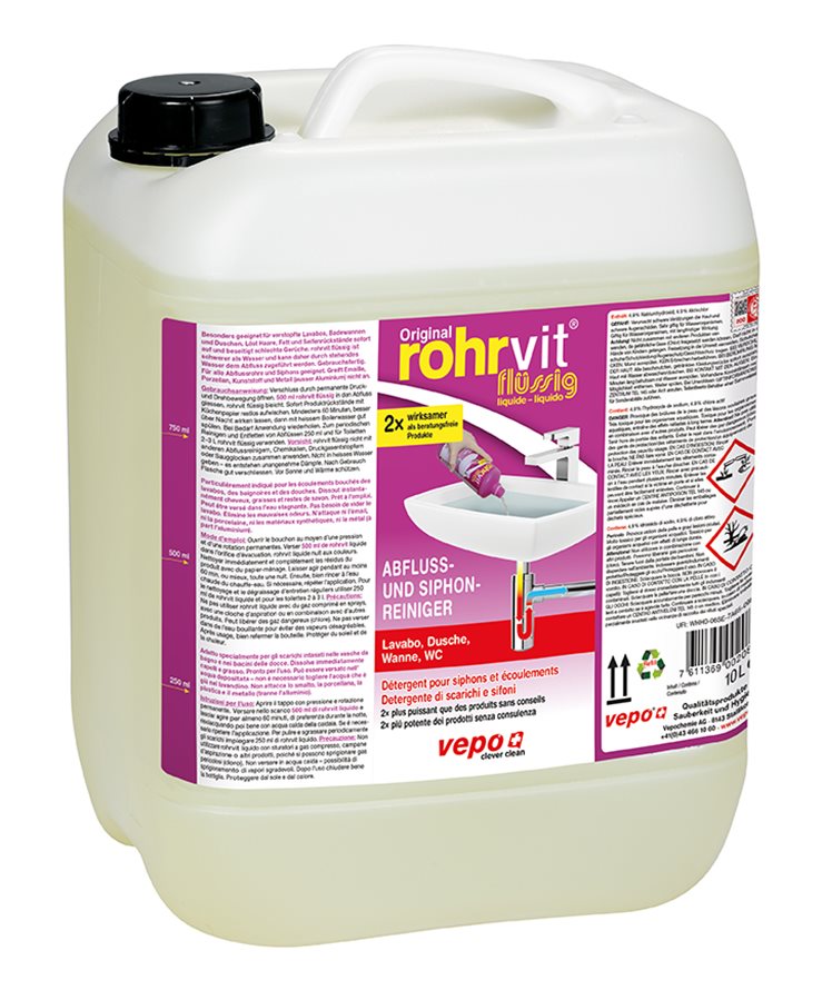 Rohrvit Ablaufreiniger liq gebrauchsfertig 10 lt