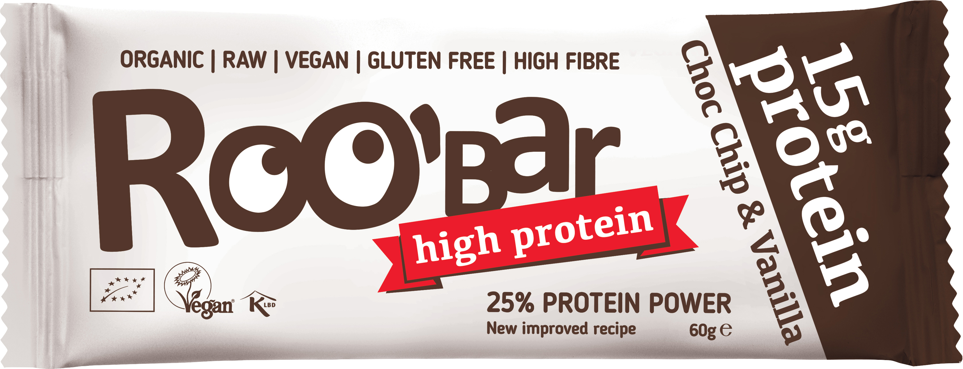 Roobar Protein-Riegel Choco Chip & Vanilla 60 g