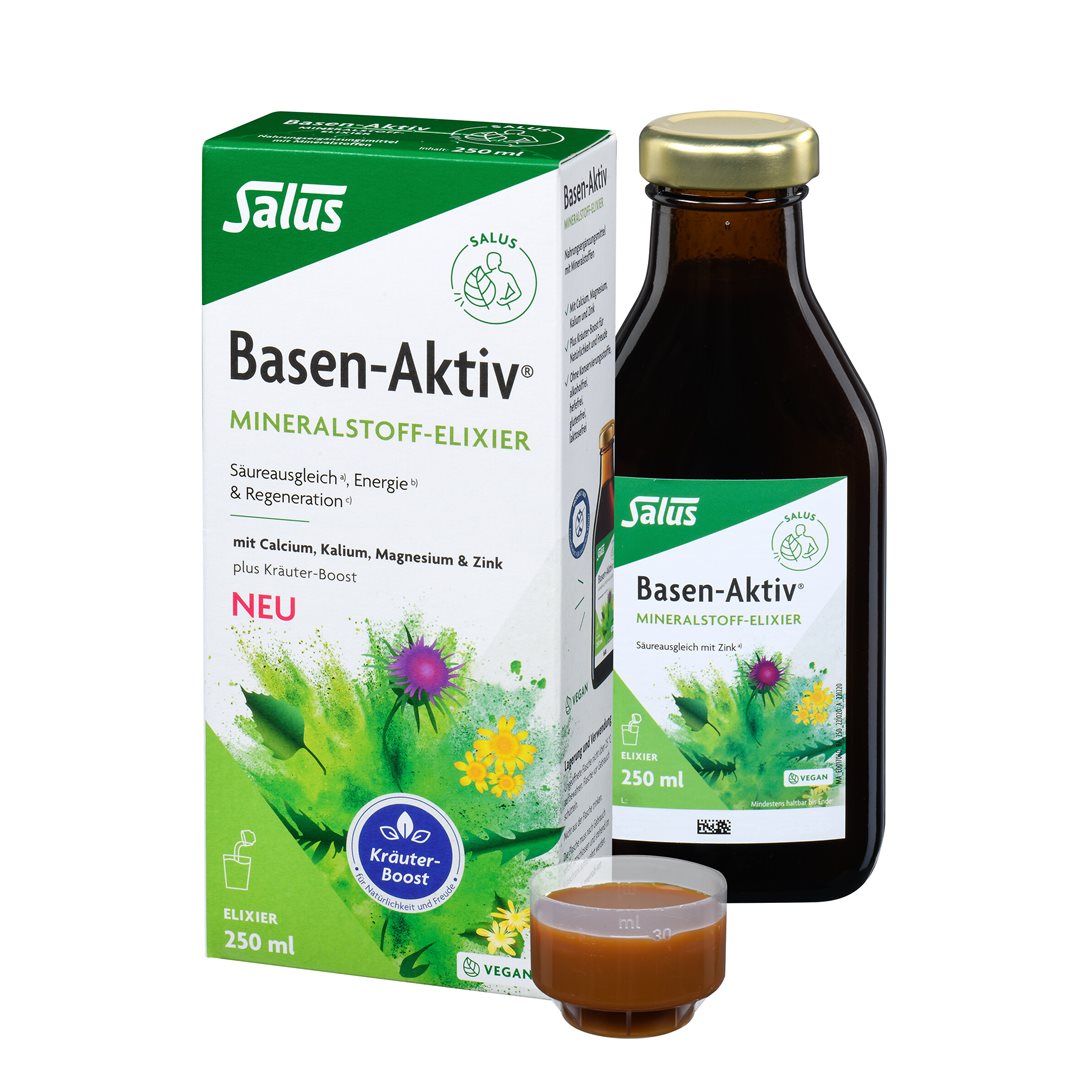 Salus Basen-Aktiv Mineralstoff-Kräuter Elix Glasfl 250 ml