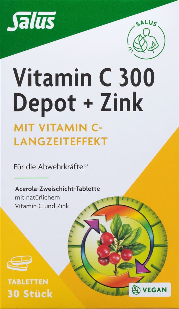 Salus Vitamin C 300 Depot + Zink Tabl 30 Stk