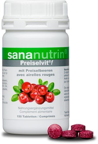 Sananutrin Preiselvit F Tabletten Ds 150 Stück