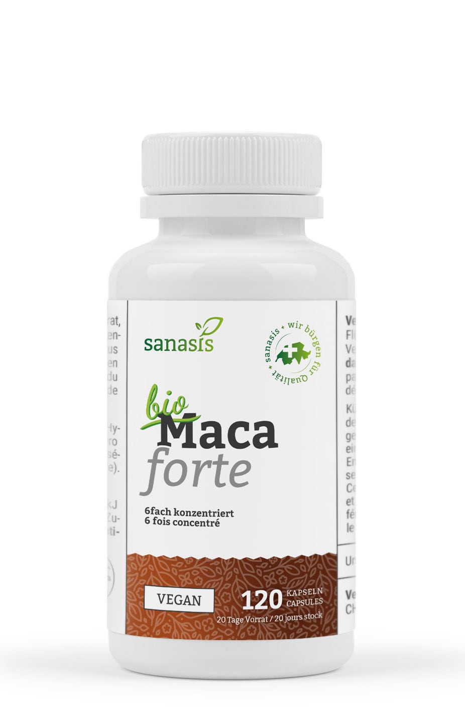 Sanasis Bio Maca Forte Kapseln 120 Stück