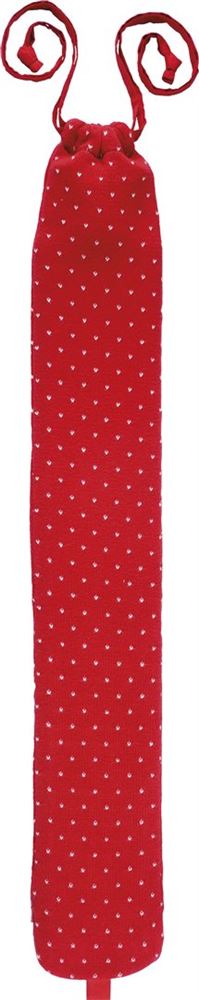 Sänger Wärmflasche aus Naturkautschuk Longi mit Strickbezug 2.5l aus Baumwolle rote Königin