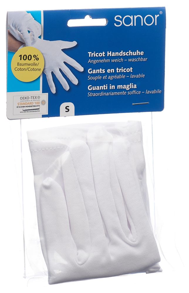 Sanor Tricot Handschuhe S 1 Paar