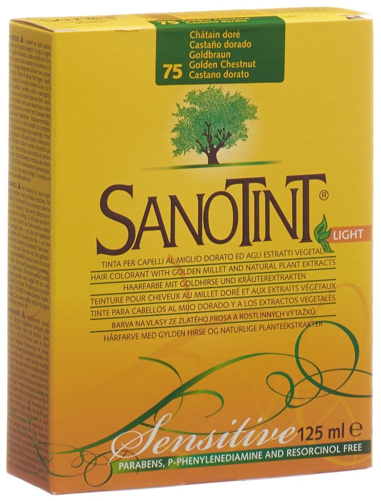 Sanotint Sensitive Light Haarfarbe 75 goldbraun