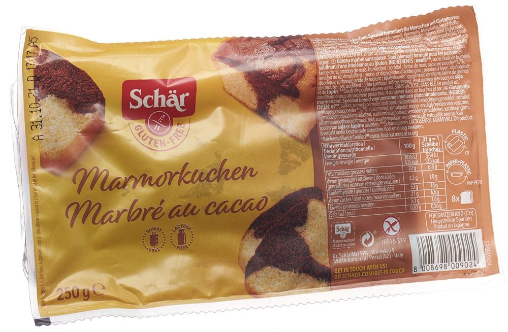 Schär Marmorkuchen glutenfrei 250 g