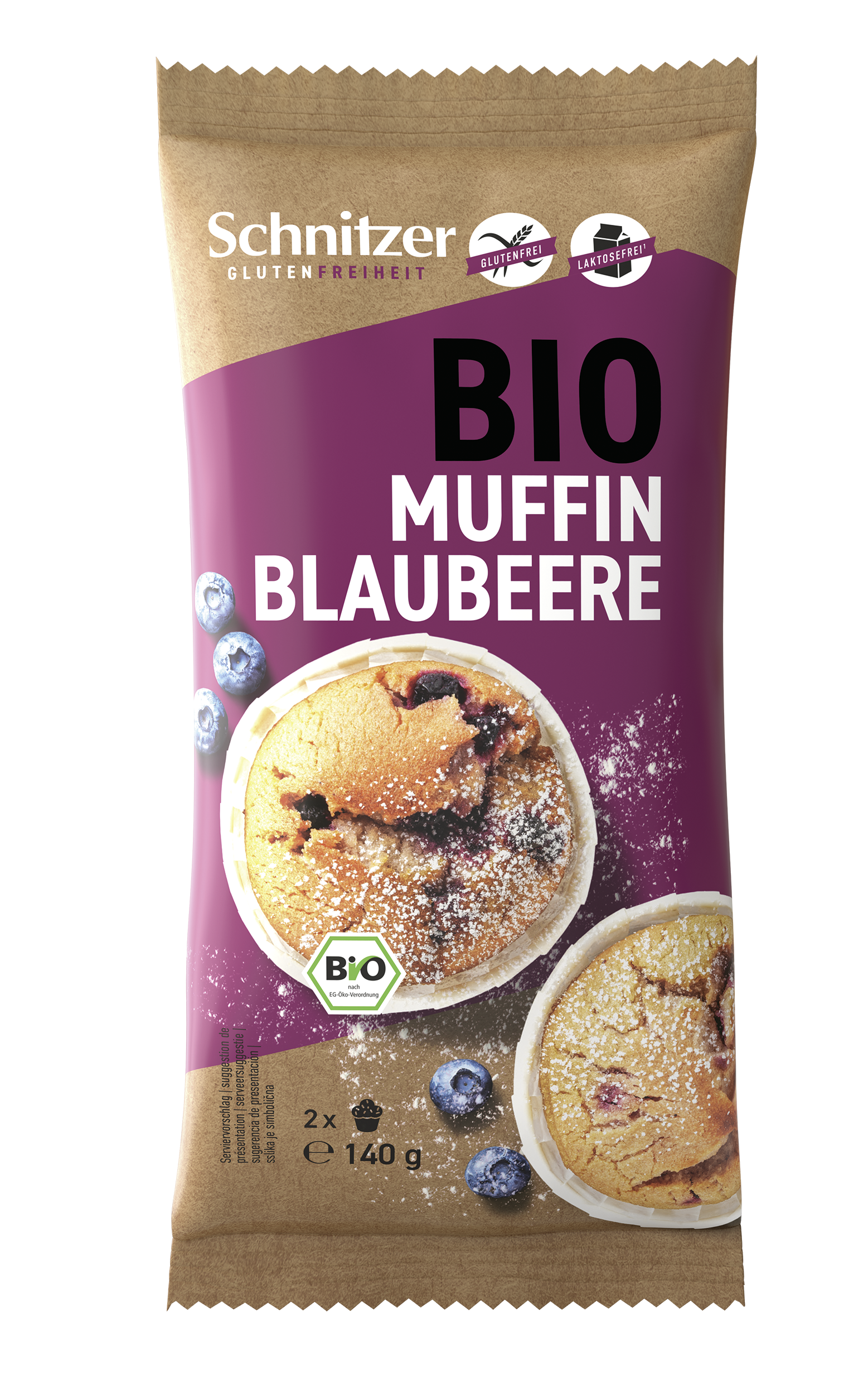 Schnitzer Bio Muffin Blaubeere 2 x 140 g