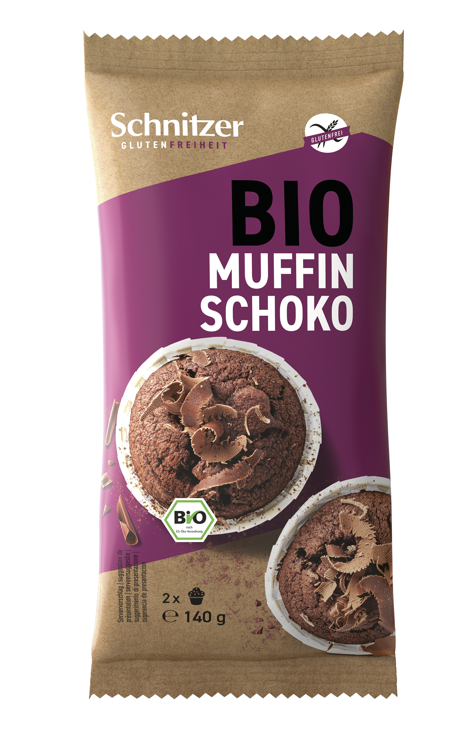 Schnitzer Bio Muffin Dark Chocolate 2 x 140 g