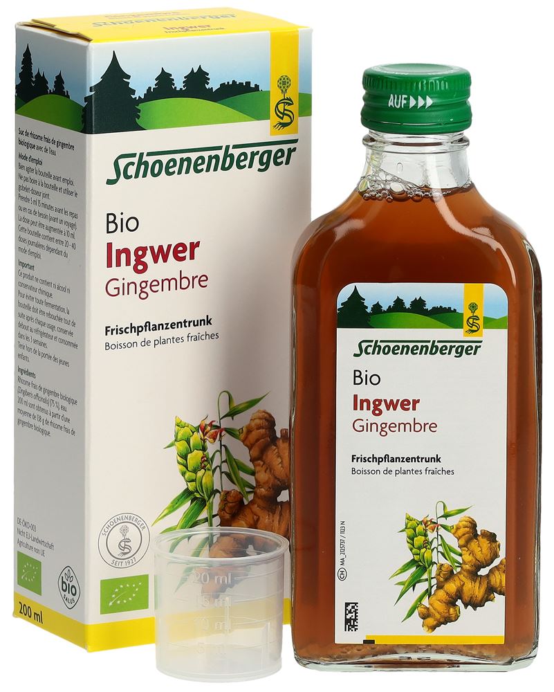 Schoenenberger Ingwer Frischpflanzentrunk Bio Fl 200 ml