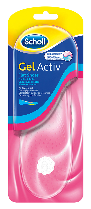Scholl GelActiv Einlegesohlen 35-40.5 flache Schuhe für Sie 1 Paar