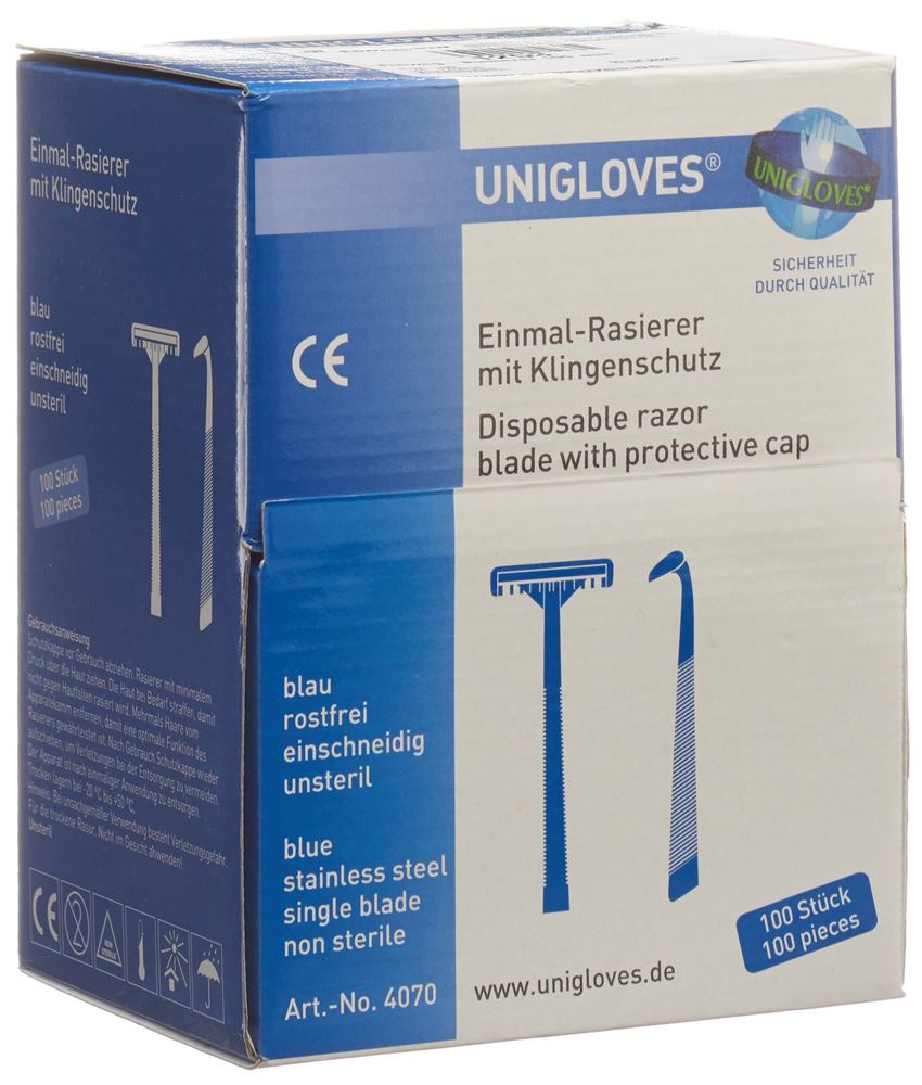 Semadeni Einweg Rasierer einschneidig unst 100 Stk