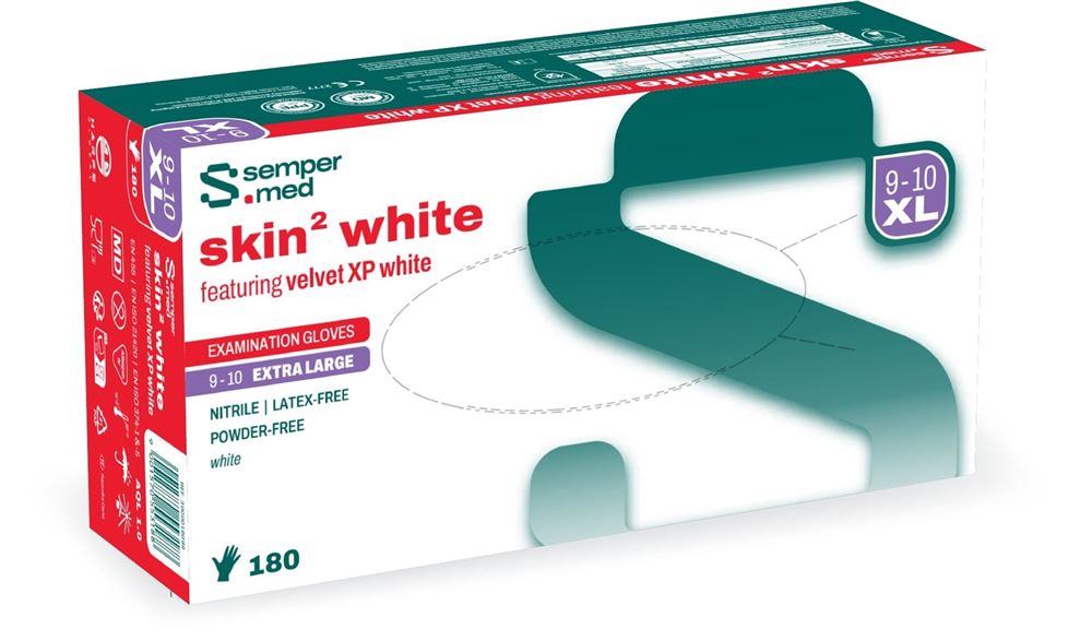 Sempermed Skin2 XL white 180 Stk