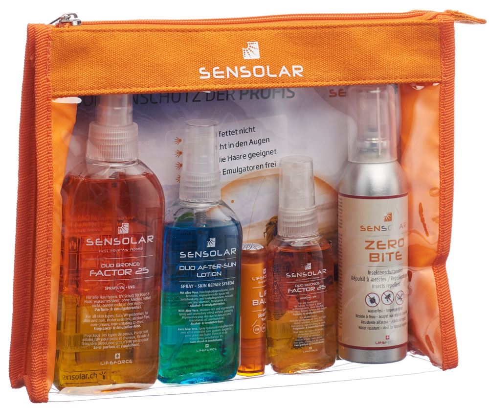 Sensolar Family Set Sensolar Lsf30 200ml After Sun 100ml ZeroBite 75ml Sensolar Lsf30 50ml Gratis Lip Balm