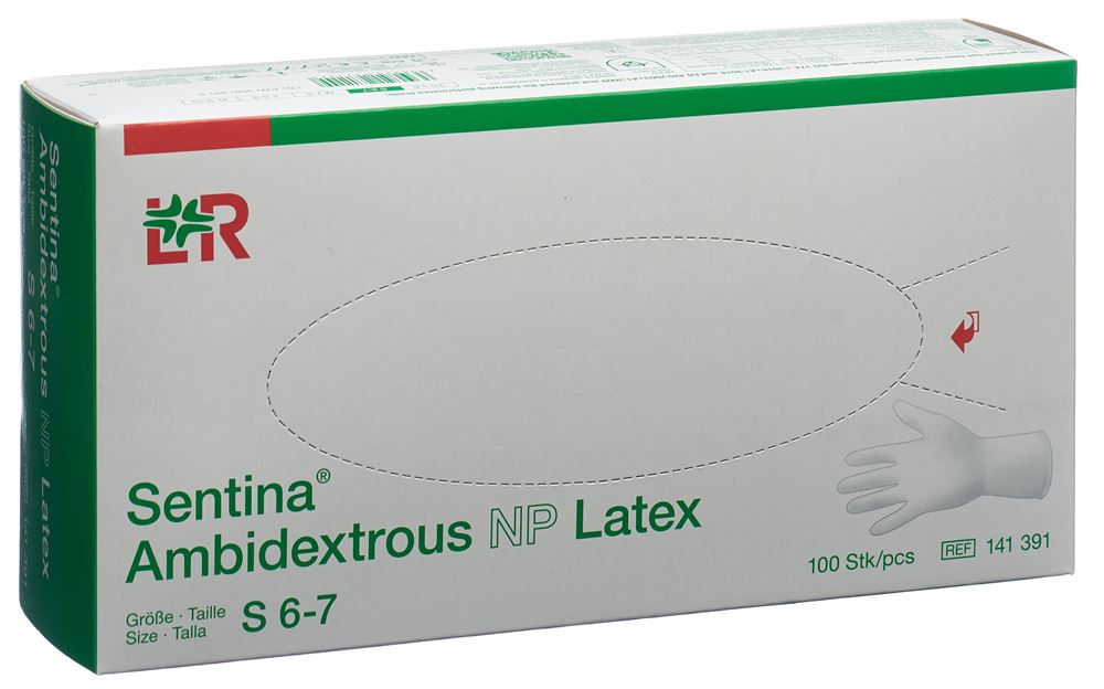 Sentina Handschuhe S Latex 100 Stk