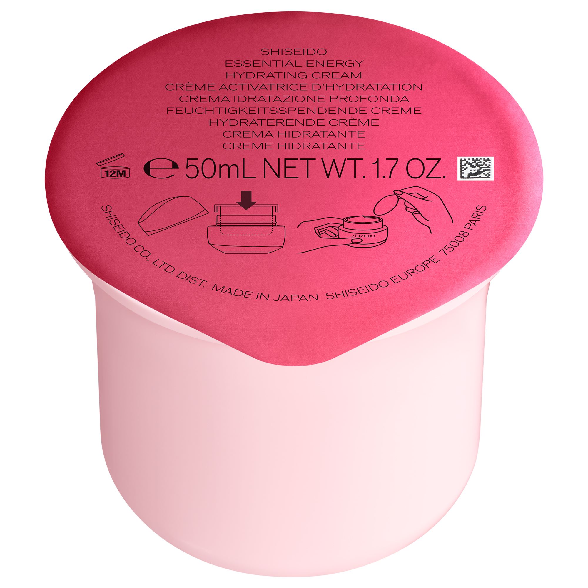 Shiseido Essentials Energy Hydratant Crème Refill 50 ml