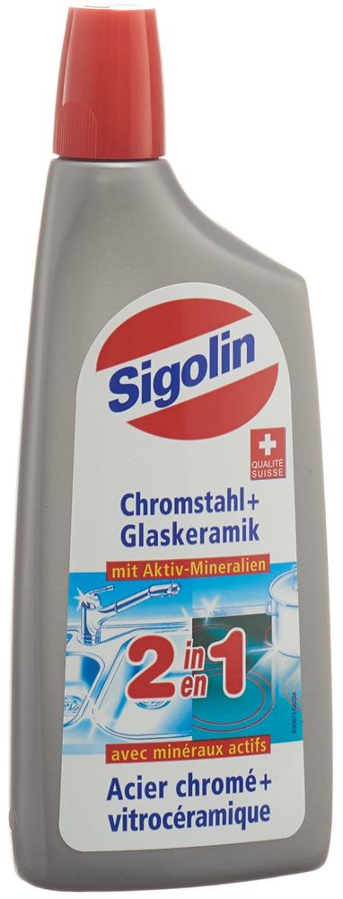 Sigolin 2in1 Chromstahl + Glaskeramik Fl 250 ml