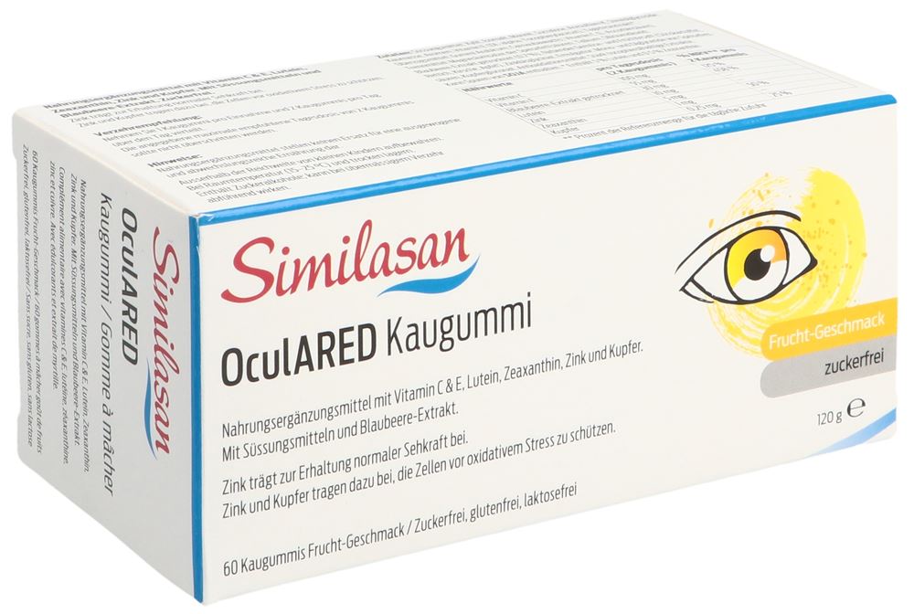 Similasan OculARED Kaugummi Frucht 60 Stk