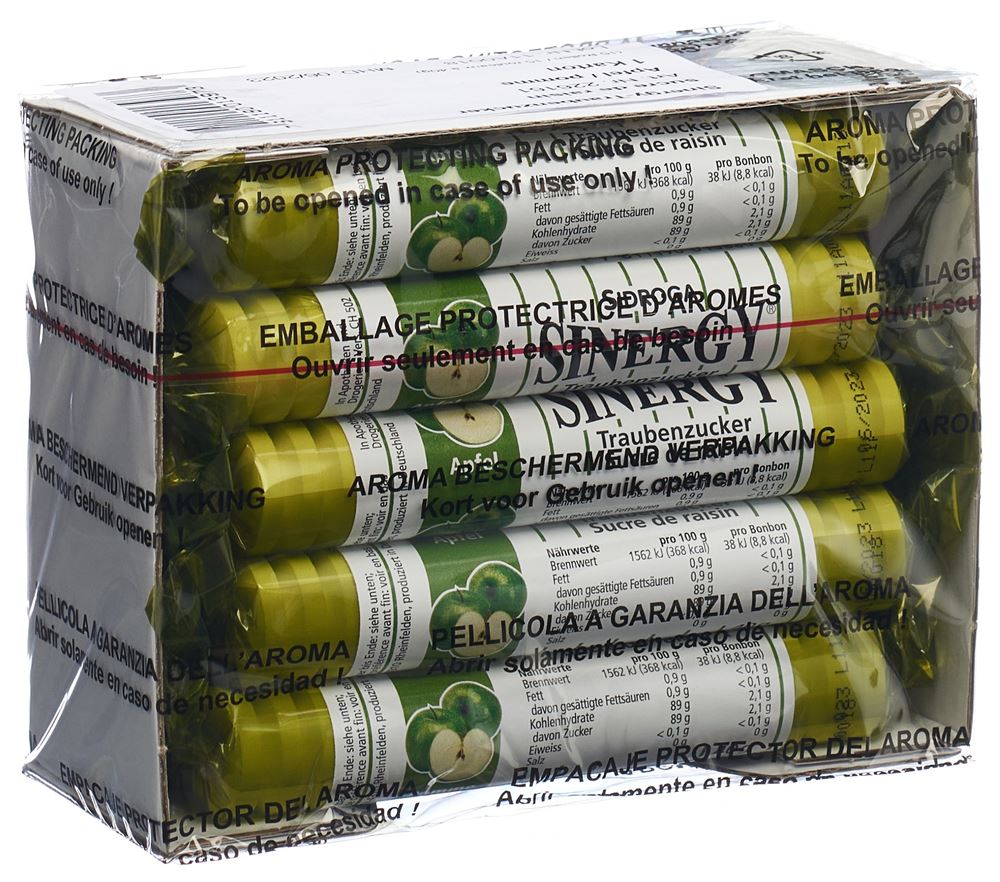 Sinergy Traubenzucker Apfel 15 x 40 g