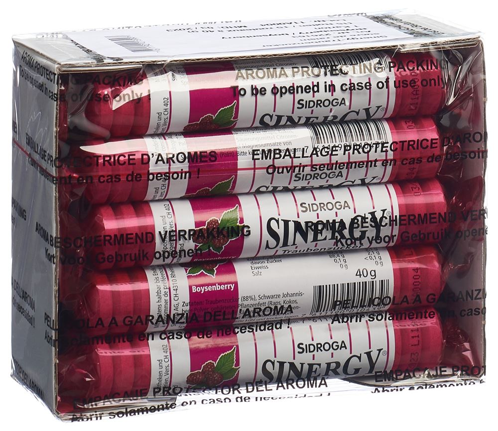 Sinergy Traubenzucker Boysenberry 15 x 40 g