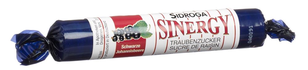 Sinergy Traubenzucker Johannisbeere schwarz Rolle 40 g