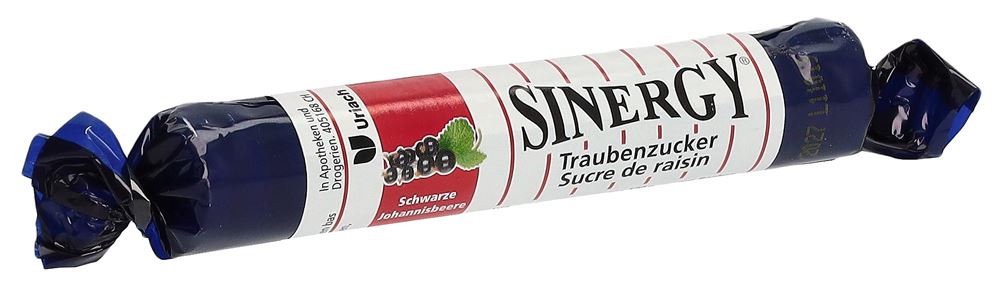 Sinergy Traubenzucker Johannisbeere schwarz Rolle 40 g