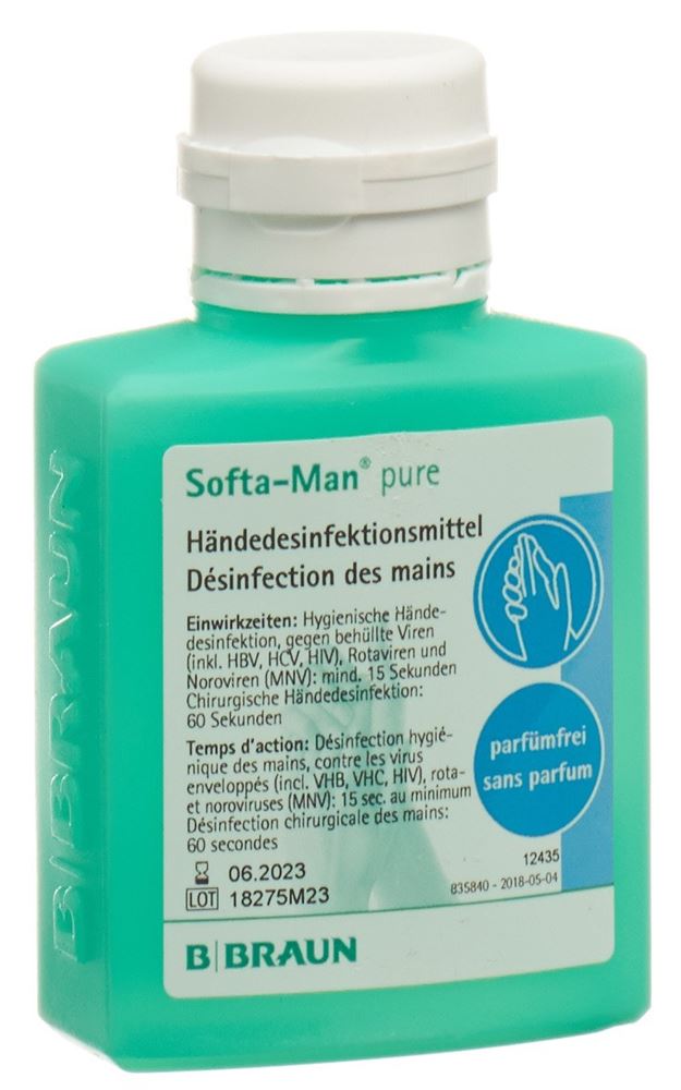 Softa-Man pure Händedesinfektion alkoholisch ohne Parfum 100 ml