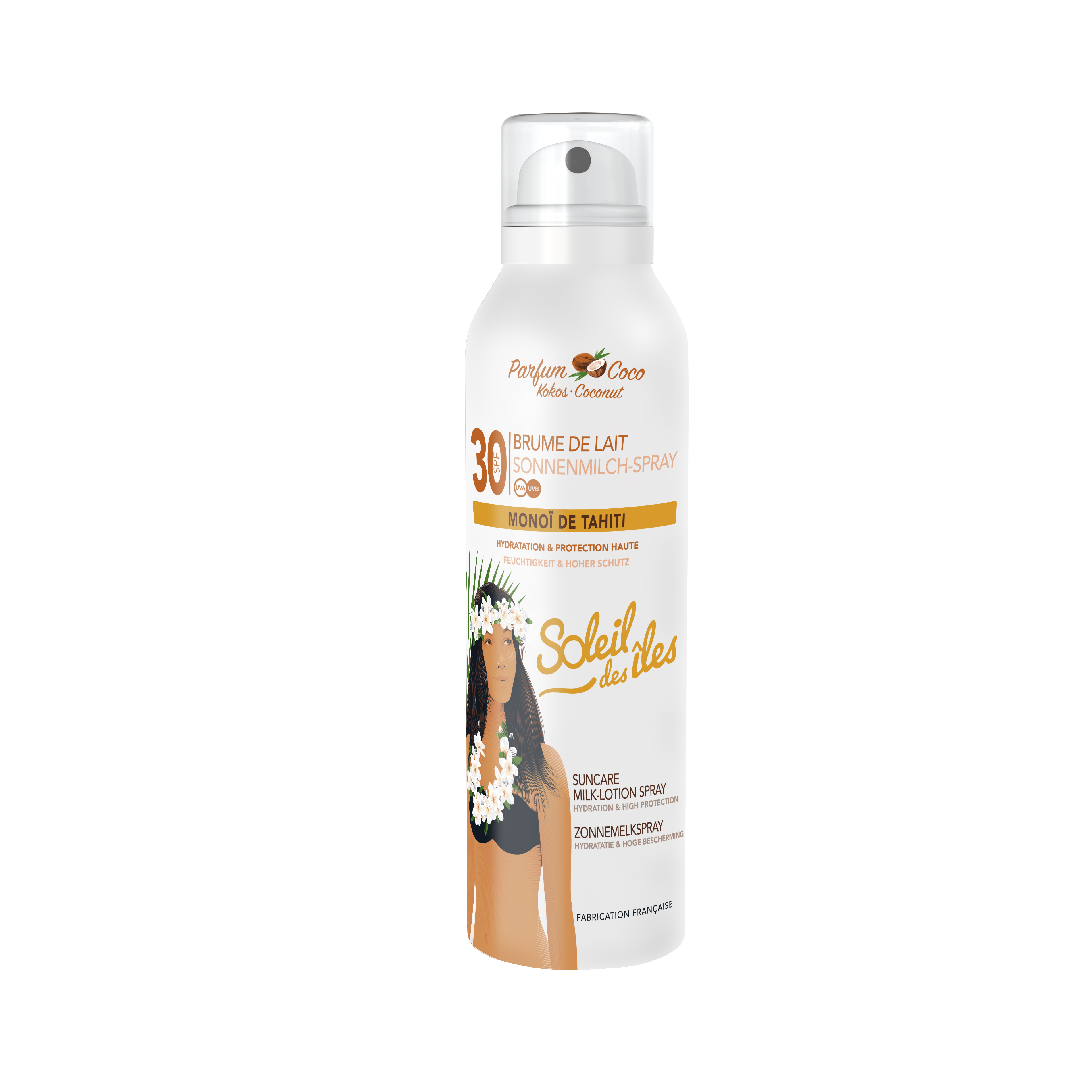 Soleil des îles Sonnenmilch Sprühnebel Spf30 Kokos Duft 150 ml