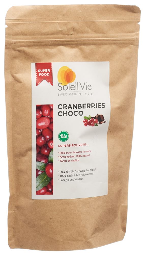 Soleil Vie Cranberries Choco Bio 110 g