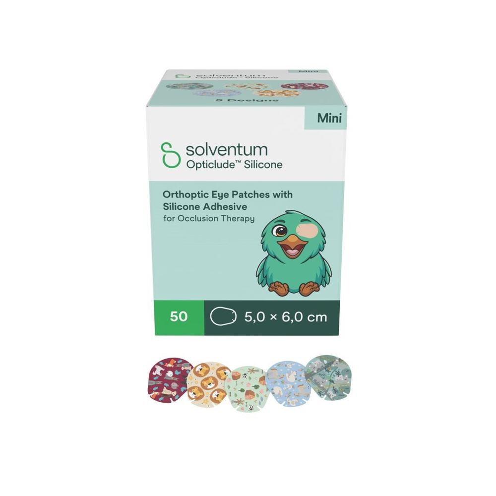 Solventum Opticlude Mini 5x6cm Silicone 2737Pb Box 50 Stk